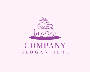 Pastry Cake Floral Logo