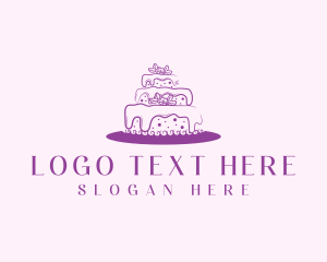 Pastry - Pastry Cake Floral logo design