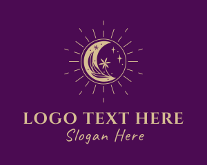 Beauty Salon - Moon Magic Shine logo design