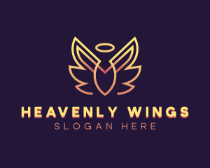 Holistic Angel Wings logo design