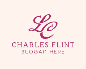 Fashion Letter LC Monogram Logo