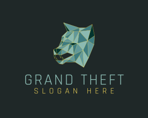 Hunting - Geometric Wolf Beast logo design
