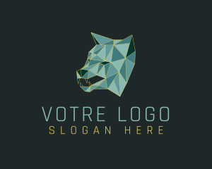 Crystal - Geometric Wolf Beast logo design