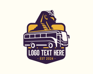 Tour Guide - Bus Transport Sphinx logo design