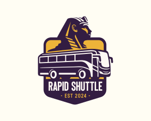 Shuttle - Bus Transport Sphinx logo design