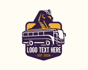 Egypt - Bus Transport Sphinx logo design