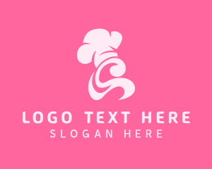 Toque - Pink Baker Letter C logo design