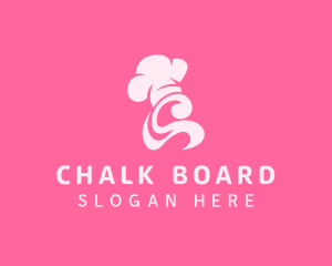 Pink Baker Letter C logo design