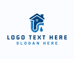House - Plumbing Pipe Fixture logo design