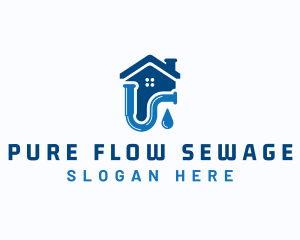 Sewage - Plumbing Pipe Fixture logo design