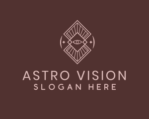 Boho Eye Cosmic logo design