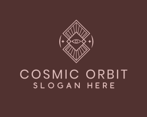 Boho Eye Cosmic logo design