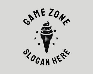 Street Food - Ice Cream Dessert logo design