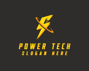 Flash Plug Electrical Power logo design