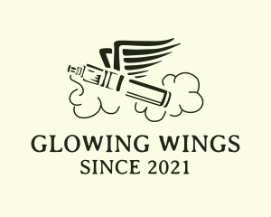 Vape Pen Wings logo design