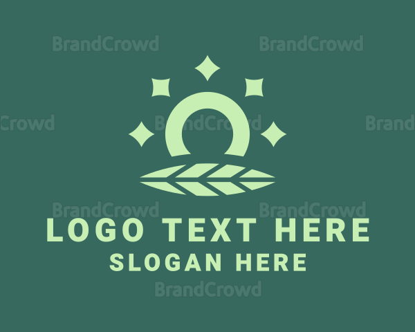 Leaf Shiny Ring Logo