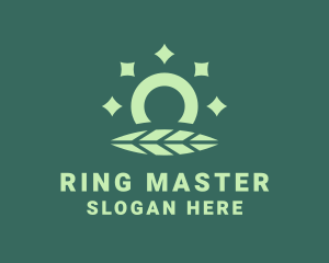 Ring - Leaf Shiny Ring logo design