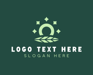 Ring - Leaf Shiny Ring logo design