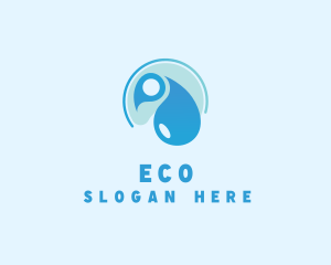 Hygiene Cleaning Water Droplet Logo