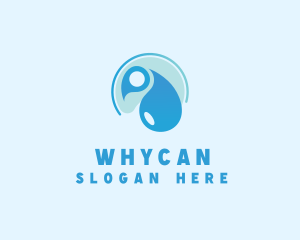 Hygiene Cleaning Water Droplet Logo