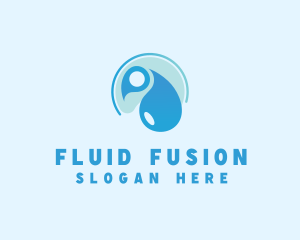 Hygiene Cleaning Water Droplet logo design