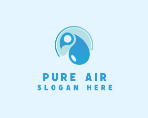 Hygiene Cleaning Water Droplet logo design