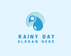 Hygiene Cleaning Water Droplet logo design