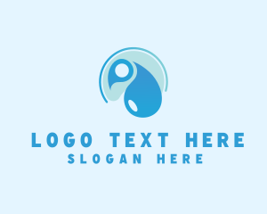 Hygiene Cleaning Water Droplet Logo