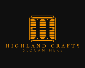 Artisanal Craft Brewery Letter H logo design