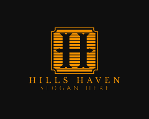 Artisanal Craft Brewery Letter H logo design