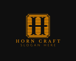 Artisanal Craft Brewery Letter H logo design