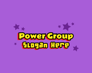 Playful - Cartoon Celebrity Star Text logo design