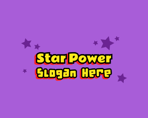 Celebrity - Cartoon Celebrity Star Text logo design