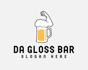 Muscle Beer Foam logo design