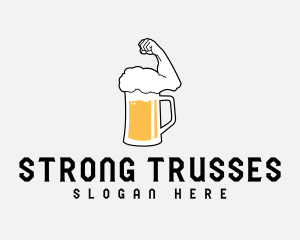 Muscle Beer Foam logo design