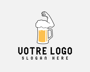 Bistro - Muscle Beer Foam logo design