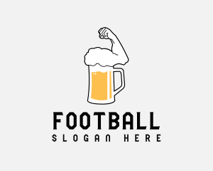 Cocktail - Muscle Beer Foam logo design