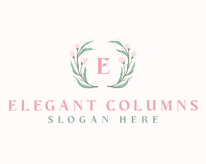 Elegant Watercolor Flower logo design