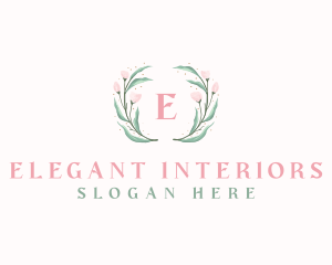 Elegant Watercolor Flower logo design