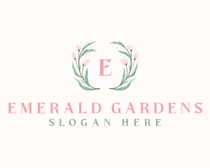 Elegant Watercolor Flower logo design