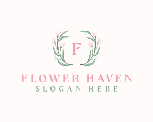 Elegant Watercolor Flower logo design