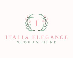 Elegant Watercolor Flower logo design