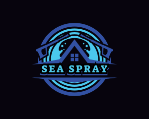 Pressure Wash House Cleaning logo design