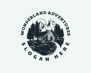 Cabin Mountain Lodge logo design