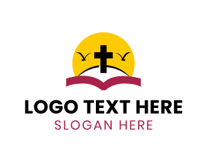 Religion - Religion Holy Cross Sunrise logo design