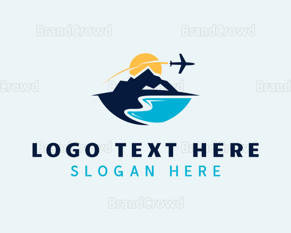 Island Travel Airplane Logo