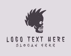 Tattoo - Skull Mohawk Tattoo logo design