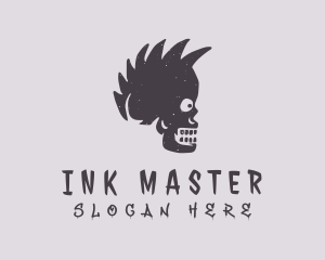 Tattoo - Skull Mohawk Tattoo logo design