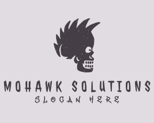 Mohawk - Skull Mohawk Tattoo logo design