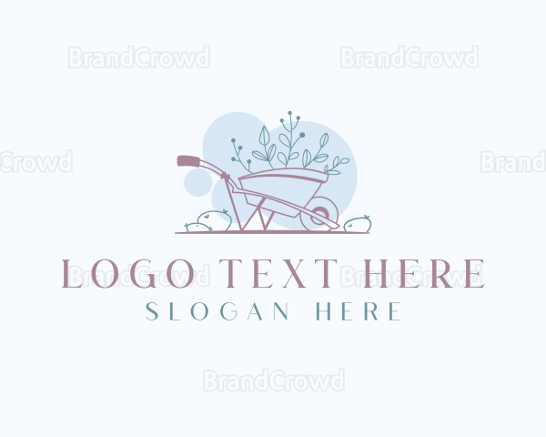 Landscape Garden Wheelbarrow Logo